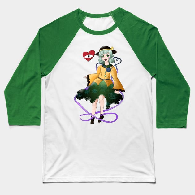 Koishi Komeiji Baseball T-Shirt by vanillaBunny